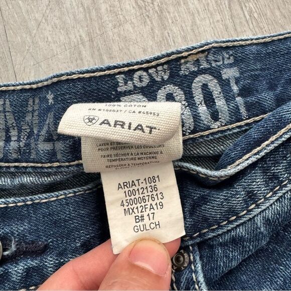 Ariat Men's M4 low rise Bootcut Jeans Gultch size 38x30 dark wash - Picture 7 of 8